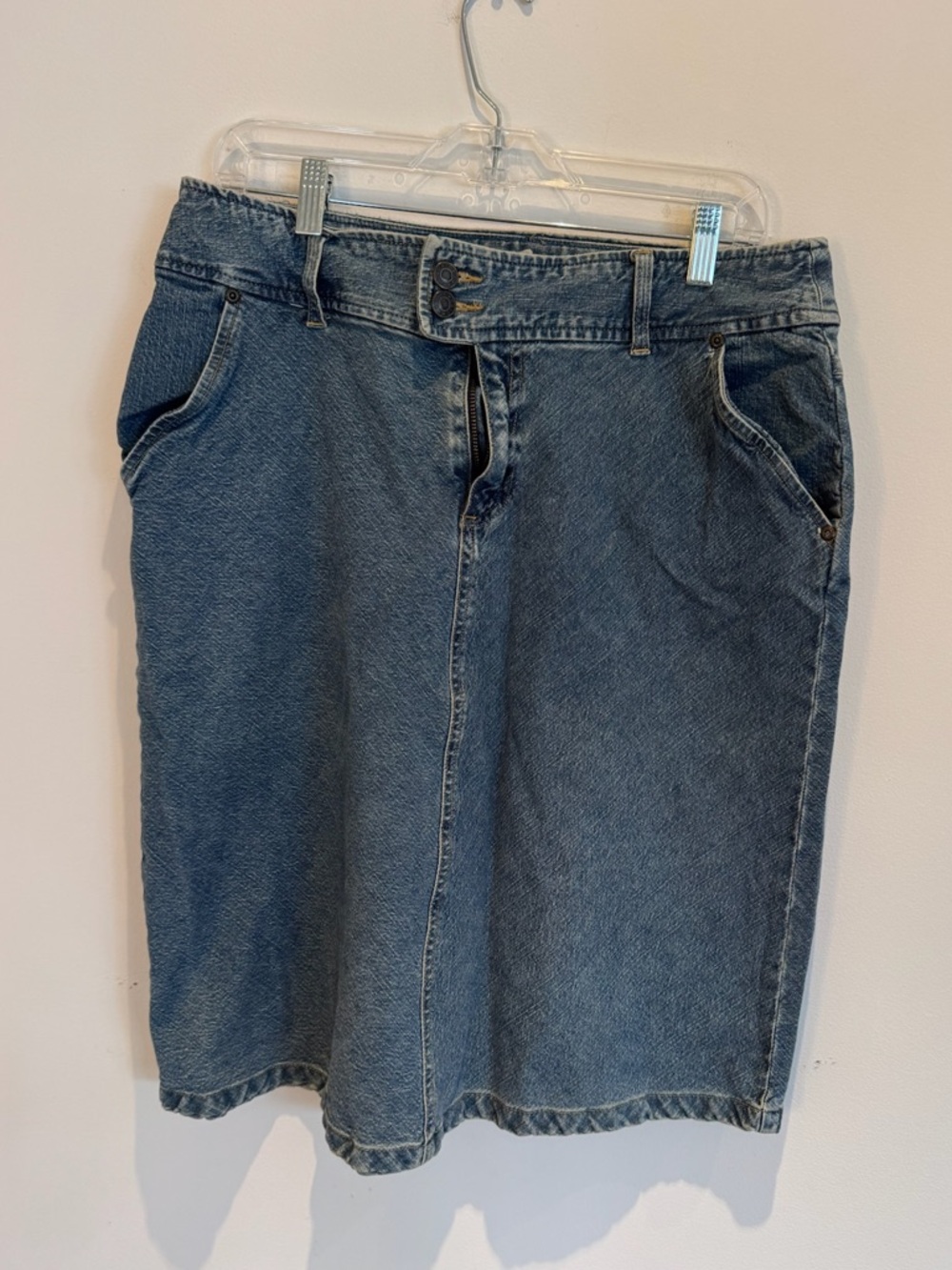 Crazy Horse Women’s Classic Blue Denim Pencil Skirt Size 12